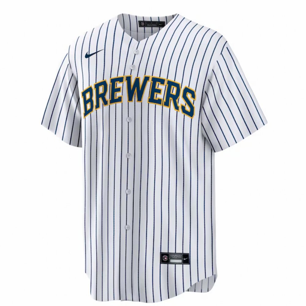 Christian Yelich Brewers Majestic Alternate Jersey - Picture 2 of 5